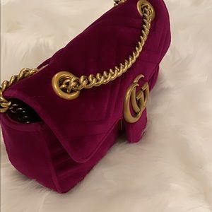 Gucci velvet handbag